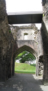 SX14662-14665 View from gatehouse St Quentin's Castle, Llanblethian, Cowbridge.jpg